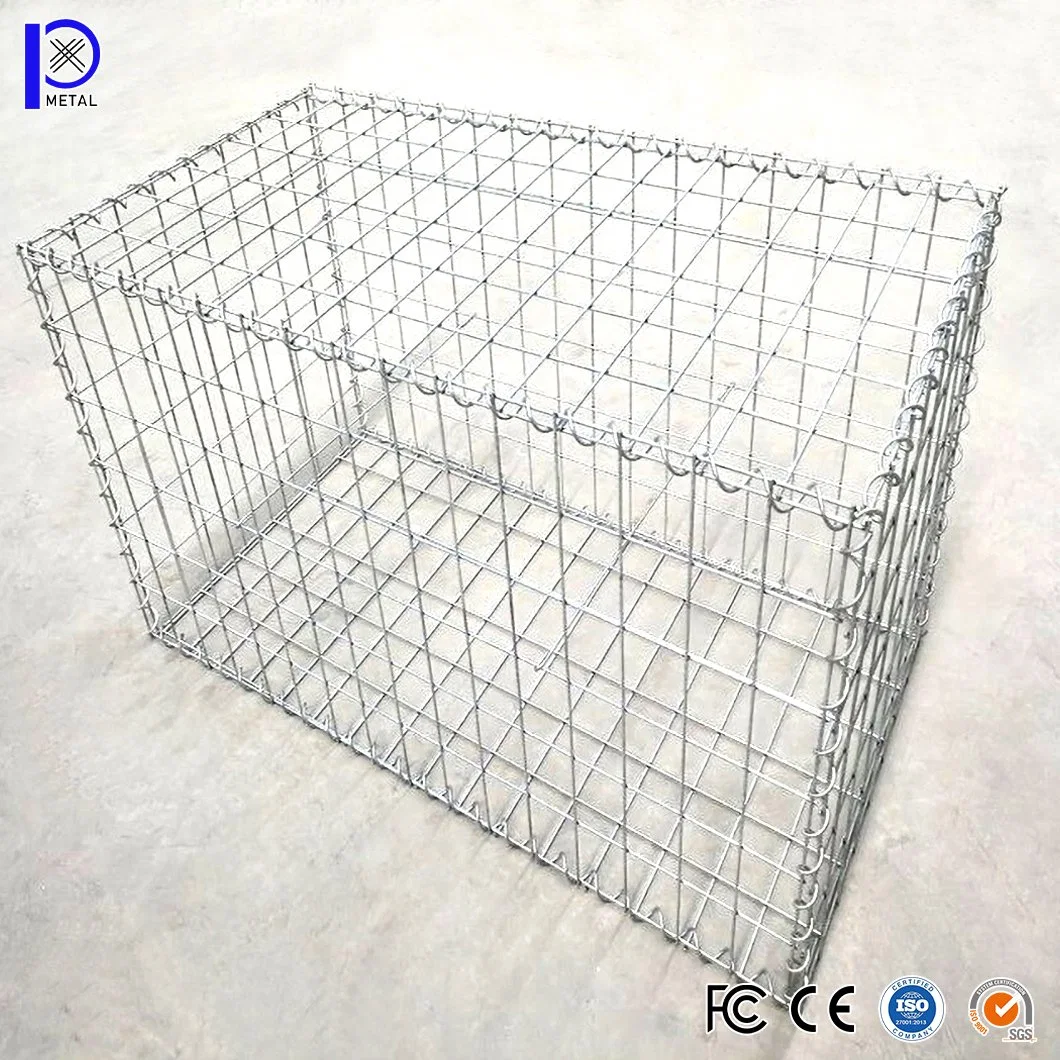 Pengxian 3X3 Galvanized Welded Wire Mesh Panel China Wholesale/Supplierrs 50X50 mm 50X100 mm Gabion Crates Used for Gabion Baskets as Retaining Walls