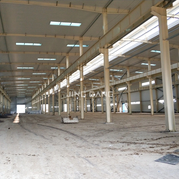 Edificio de Metal personalizado Prefab Gimnasio Estadio Taller Industrial almacén con Piezas de la sección H.