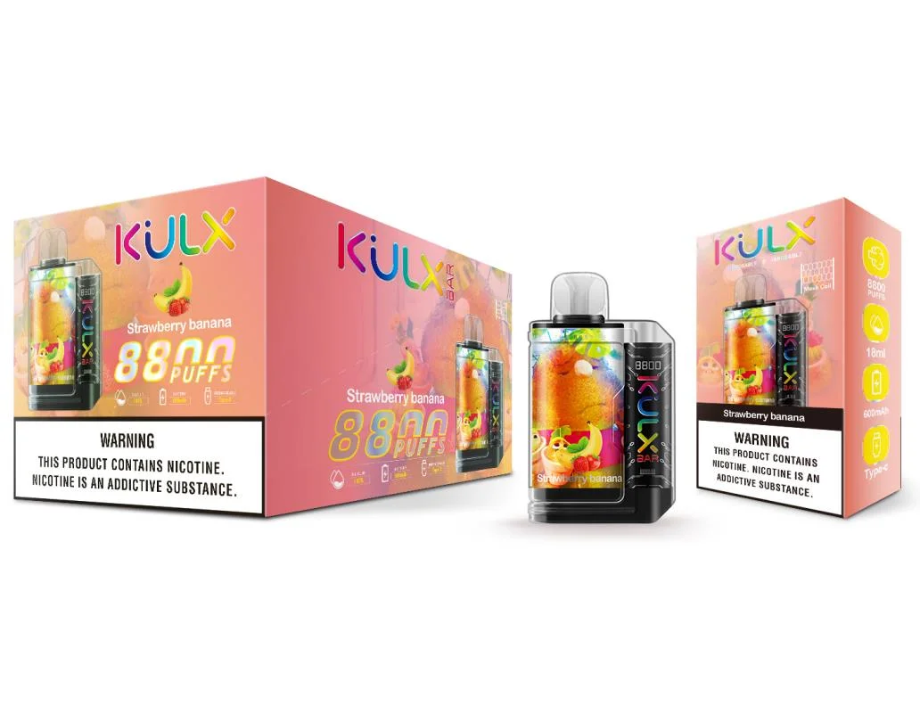 Kulx Disposable/Chargeable Vape 8800 9000 Pulffs 0% 2% 5% صفر نيكوتين [فسكرد]