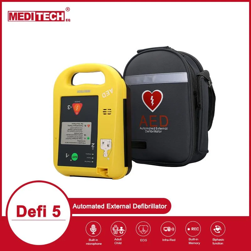 Equipo médico desfibrilador portátil máquina DEA