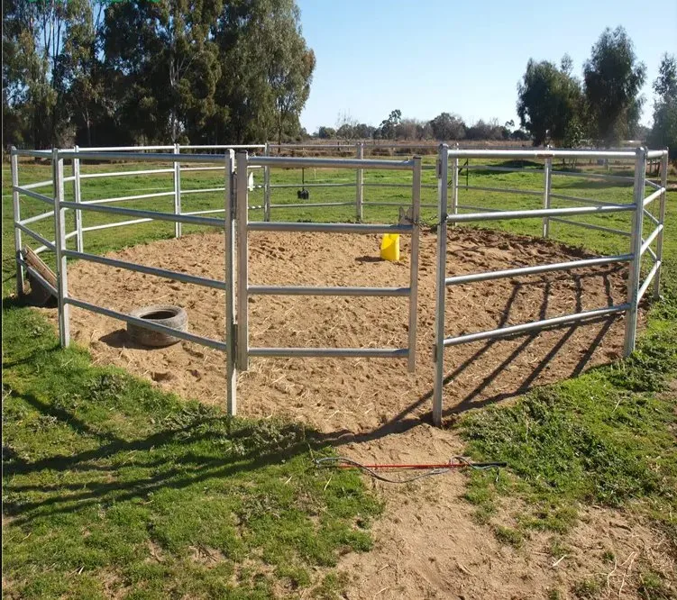Panneaux de corral galvanisés Movable bétail cheval Cattle clôture pour ferme