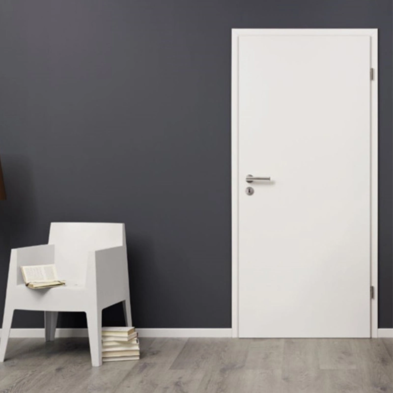 Vente à chaud peinture blanche fini moderne Flush Wood porte en gros