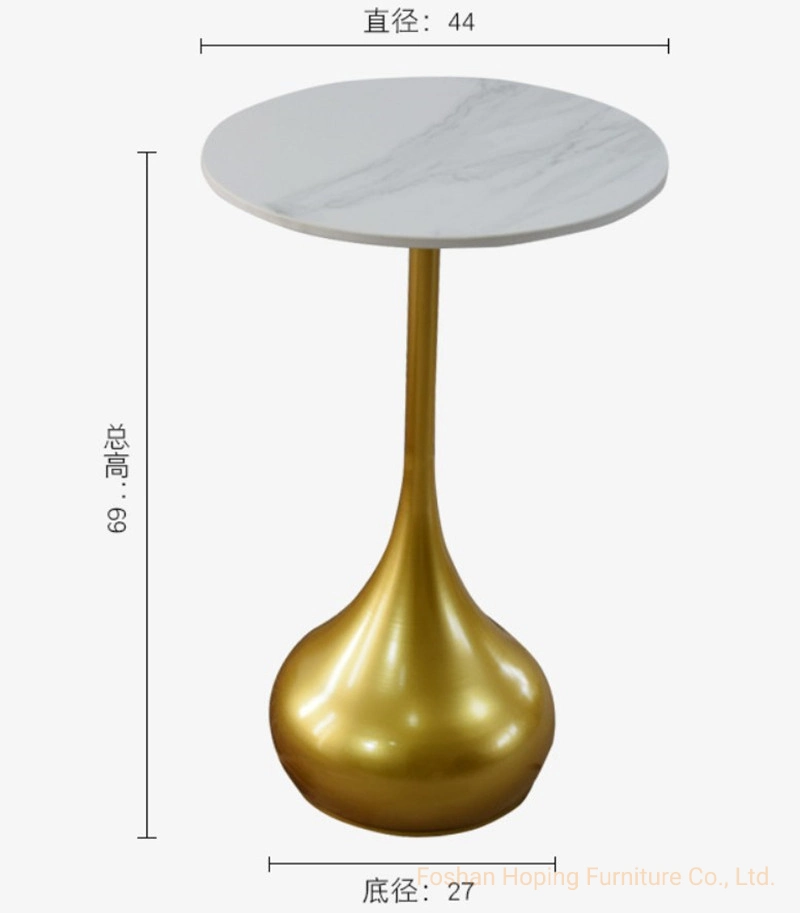 Metal Side Table, Sofa Table End Tables Chinese Modern Hotel Office Wood Bedroom Home Dining Living Room Furniture