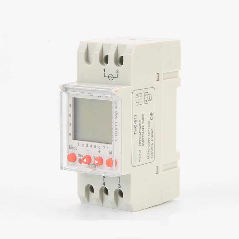 THC-811 16A Multi-function Programmable European Type Time Switch Time Controller