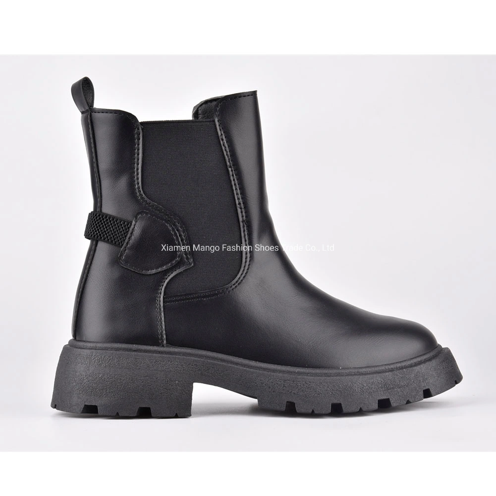 Cientos de mujeres ahuecado Martin botas botas de mujer Balck enano Escudo de polvo de arranque Casual botas