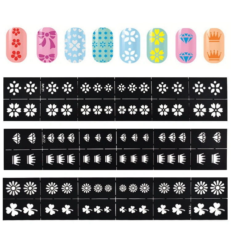 24 estilos de Moda belleza Nail Art Sticker encanto la decoración de transferencia adhesiva de papel para impresión /Nail DIY