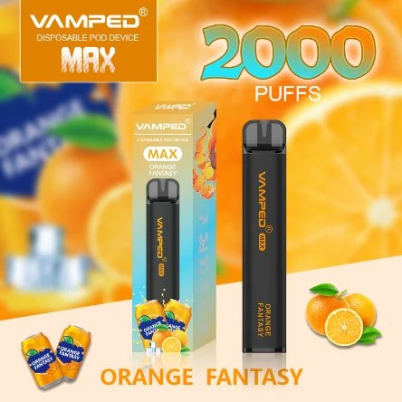 Best Cheap Factory Supplier Vamped Max 2000 Puffs Bar E Cigarette 5% Electronic Cigarette Disposable/Chargeable Vape Stick