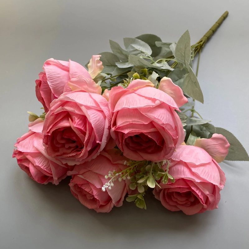 Luxury Artificial Flower Rose Bouquet for Home Decoration