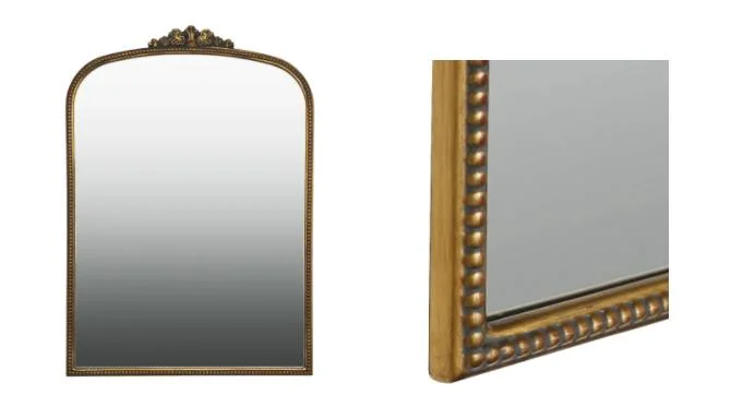 Forma de arco de la moda Oro Decoracion Espuma de espejos de pared