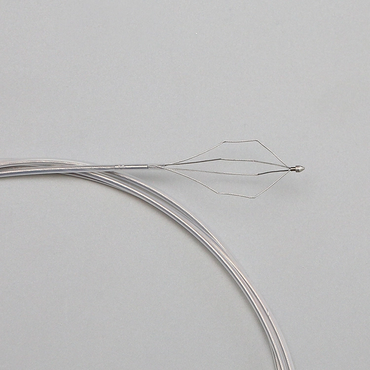 Ercp Accessories Wire Guided Stone Extraction Basket with 4 Single Nitinol Wires