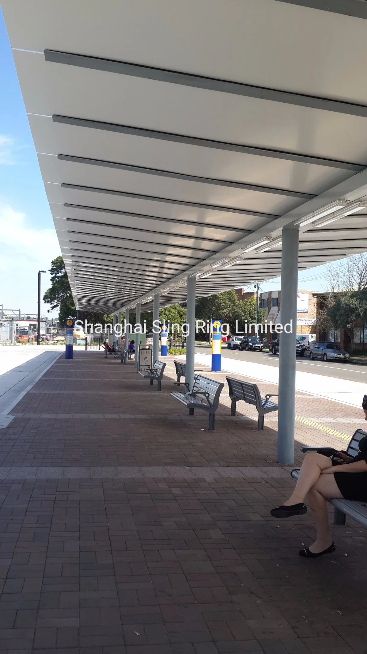 Fashionable Outdoor Furniture Metal Bus Station Shelter