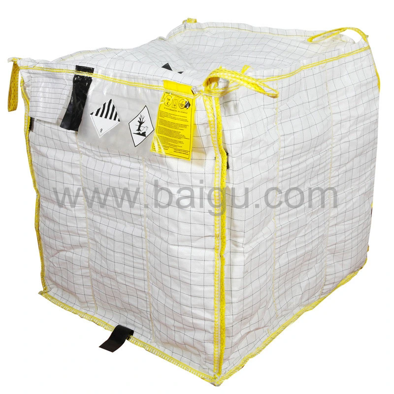 PP Big Bag, Type C Conductive 1 Ton /800kg /1000kg /1500kg /2000kg /Baffle Q/ Conductive Big/ Anti Static/Plastic Super Bag