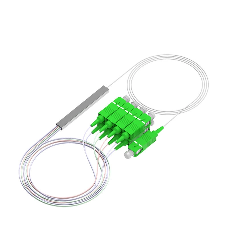 1X4 Fiber Splitter 0.9mm Sc/APC Bloackless Fiber Optical PLC Splitter