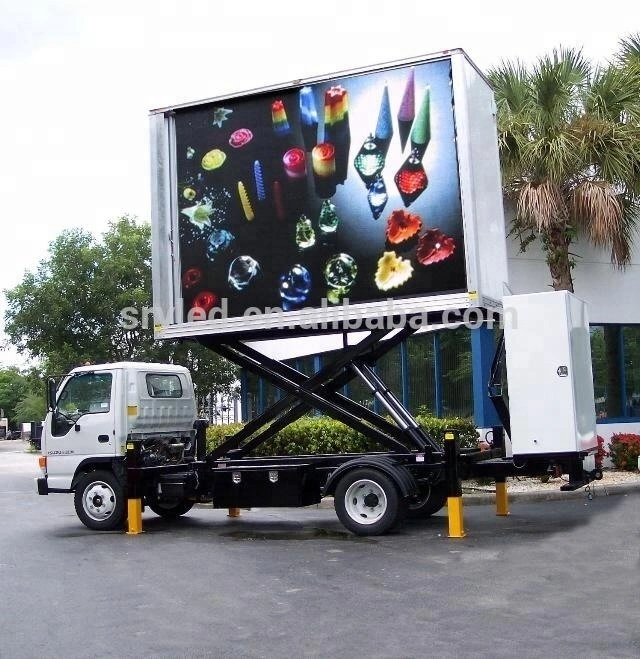 High Brightness Mobile Digital Billboard LED Van Advertising Screen Outdoor P4 P5 P6 Truck LED Display