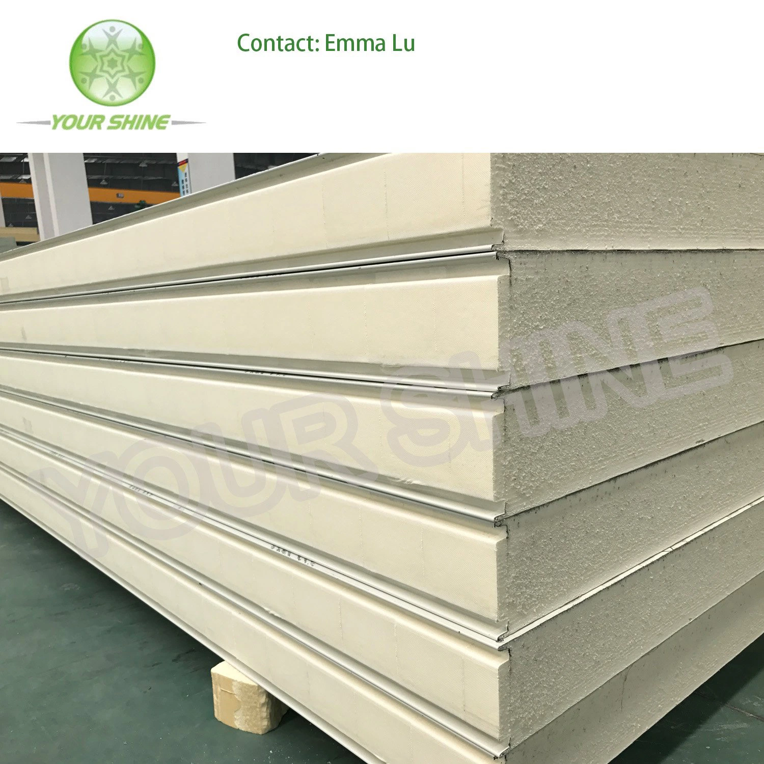 Changzhou Yourshine 100mm Insulated PU Polyurethane Cold Room Panels