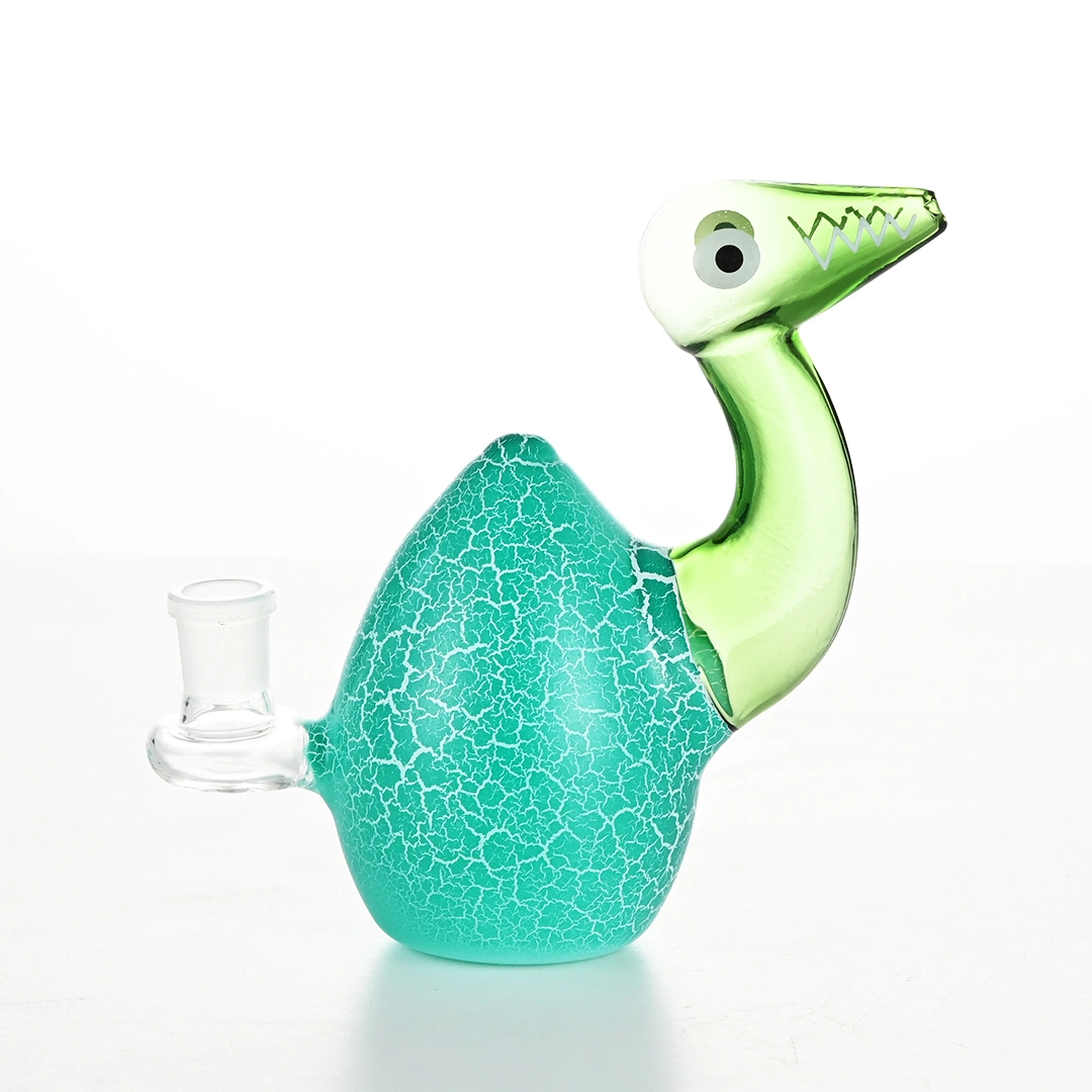 2023 New Creative Glass Pipe Color Ostrich Ostrich Egg Blue Pink Green White Glass Water Pipe Smoking Pipe Hookah