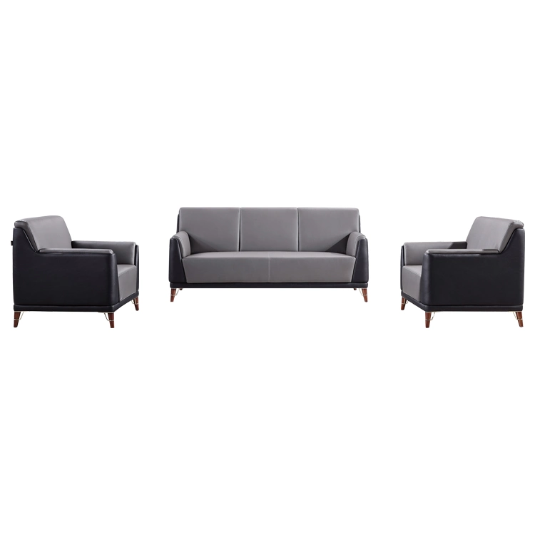 Modern Living Room Durable Grey Waiting Room Sofa Office Sofa Furniture (ZB-F669)