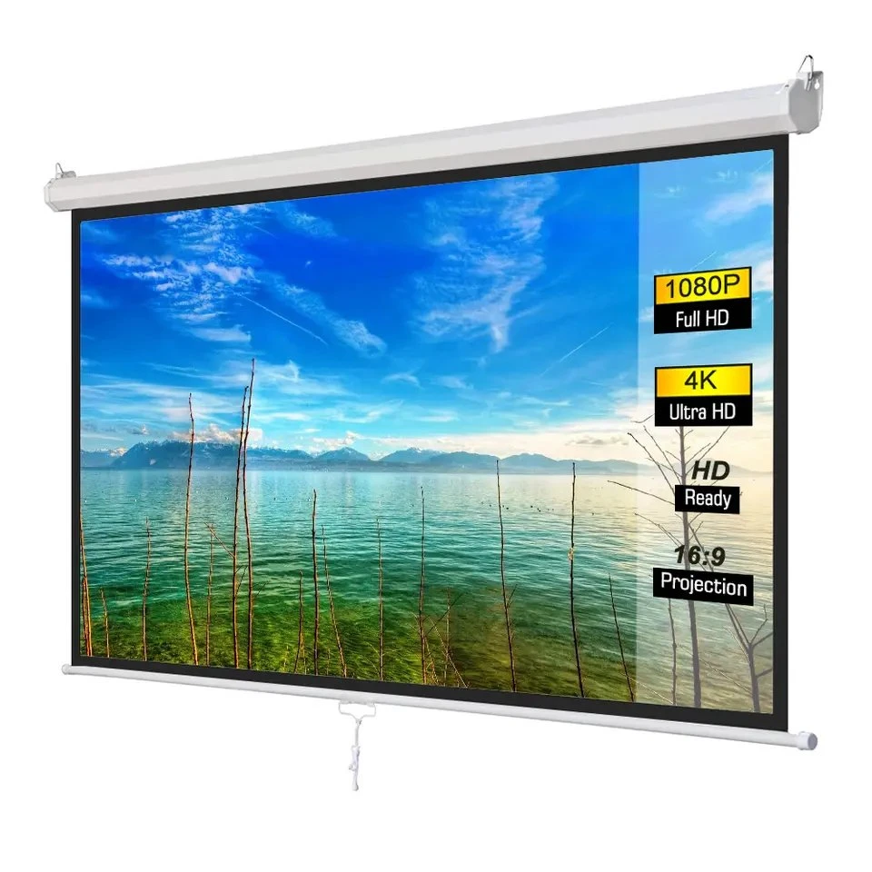 70"X70" Auto-Lock Manual Projector Screen Factory Price