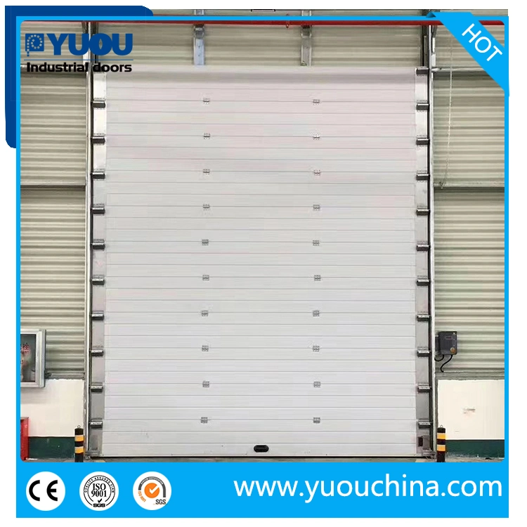 Industrial Automatic Thermal Insulated Metal Sandwich Panel Steel Exterior Sectional Sliding Lifting Overhead Garage Roll up Door for Warehouse Loading Area