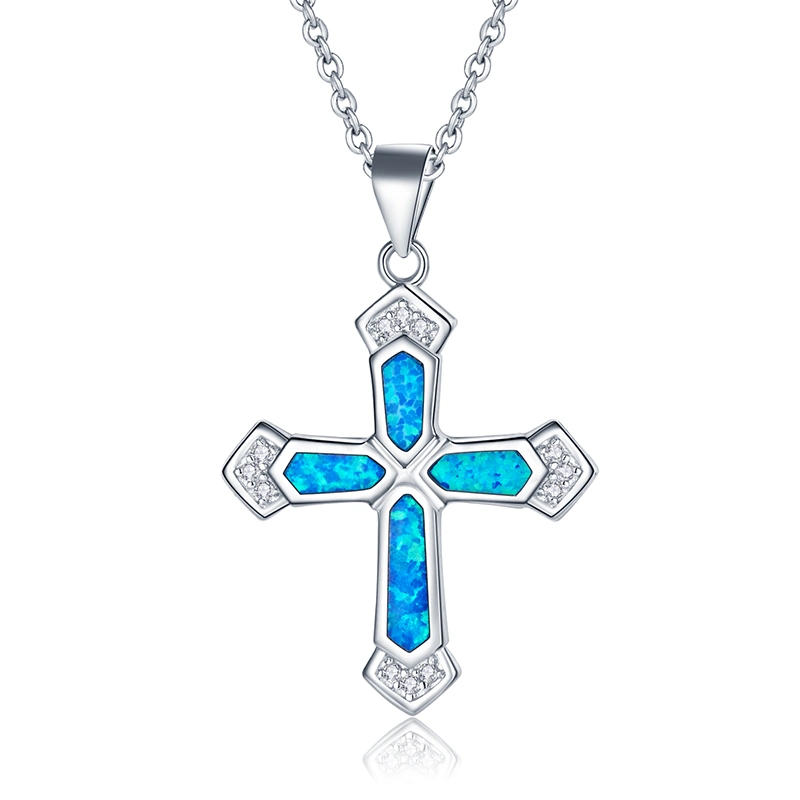 Fashion Jewelry Silver 925 Men Cross Charm Pendant Hiphop