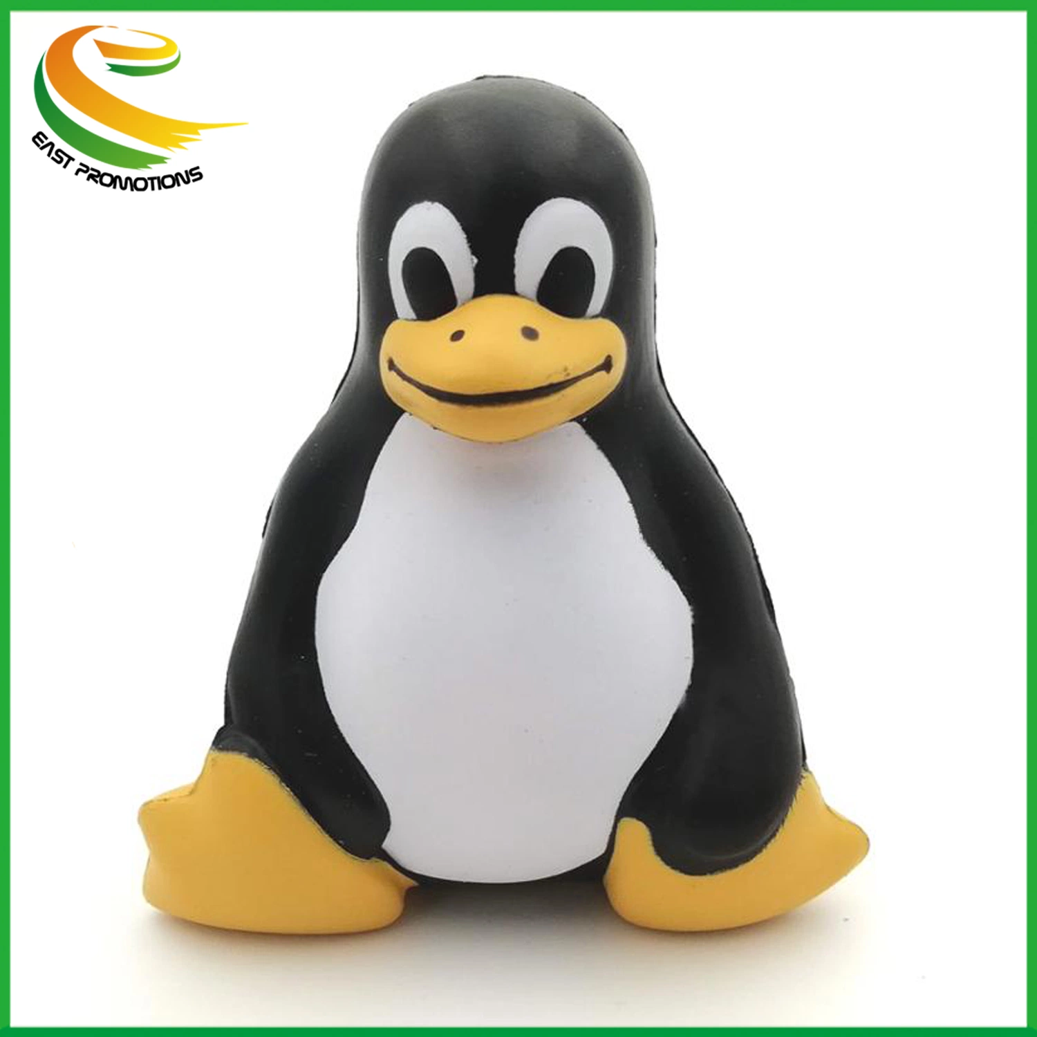 Customised Animal Cute Penguin Shape Slow Rebound PU Foam Soft Squishy Ball Toy