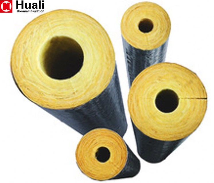 Steam Mineral Fiber Foil Faced Insulation Glass Wool Reinforced Pipe