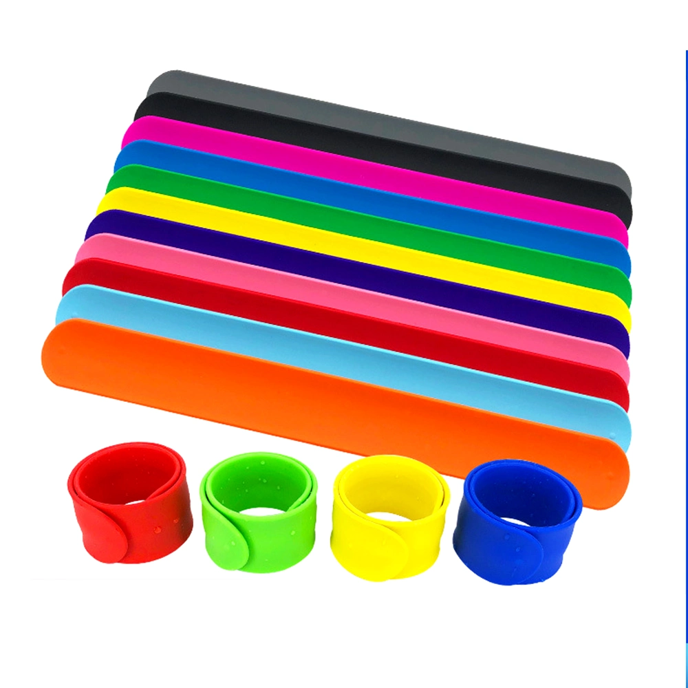 Wholesale/Supplier Bulk Cheap Eco-Friendly Sublimation Ruler Kids Rubber Snap Wristband No Minimum Recycled Blank Custom Silicone Slap Bracelet for Promotion