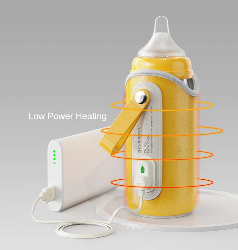 USB Baby Bottle Warmer Infant Feeding Bottle Heated Portable Travel Cover Insulation