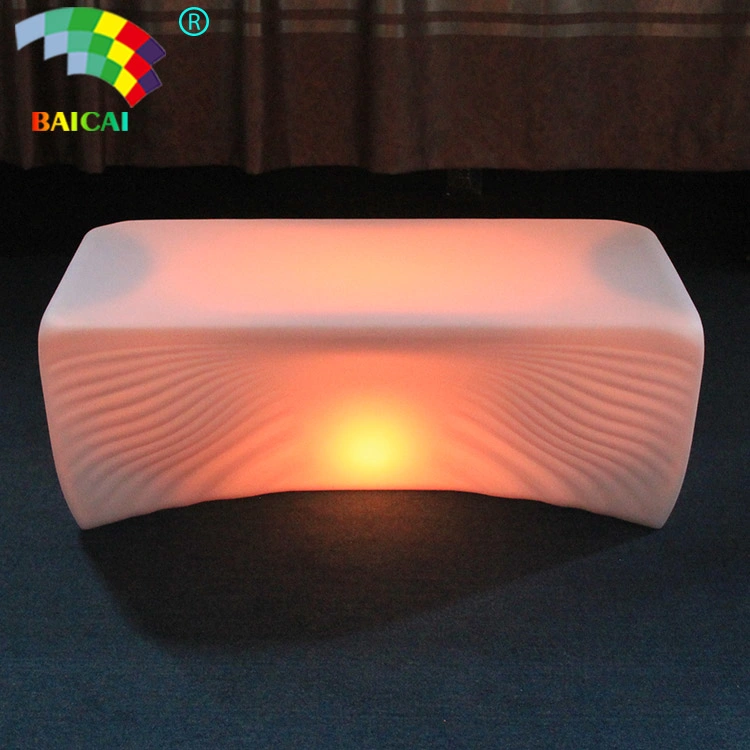 Outdoor and Indoor Plastic Rechargeable Illuminated LED Bar Furniture