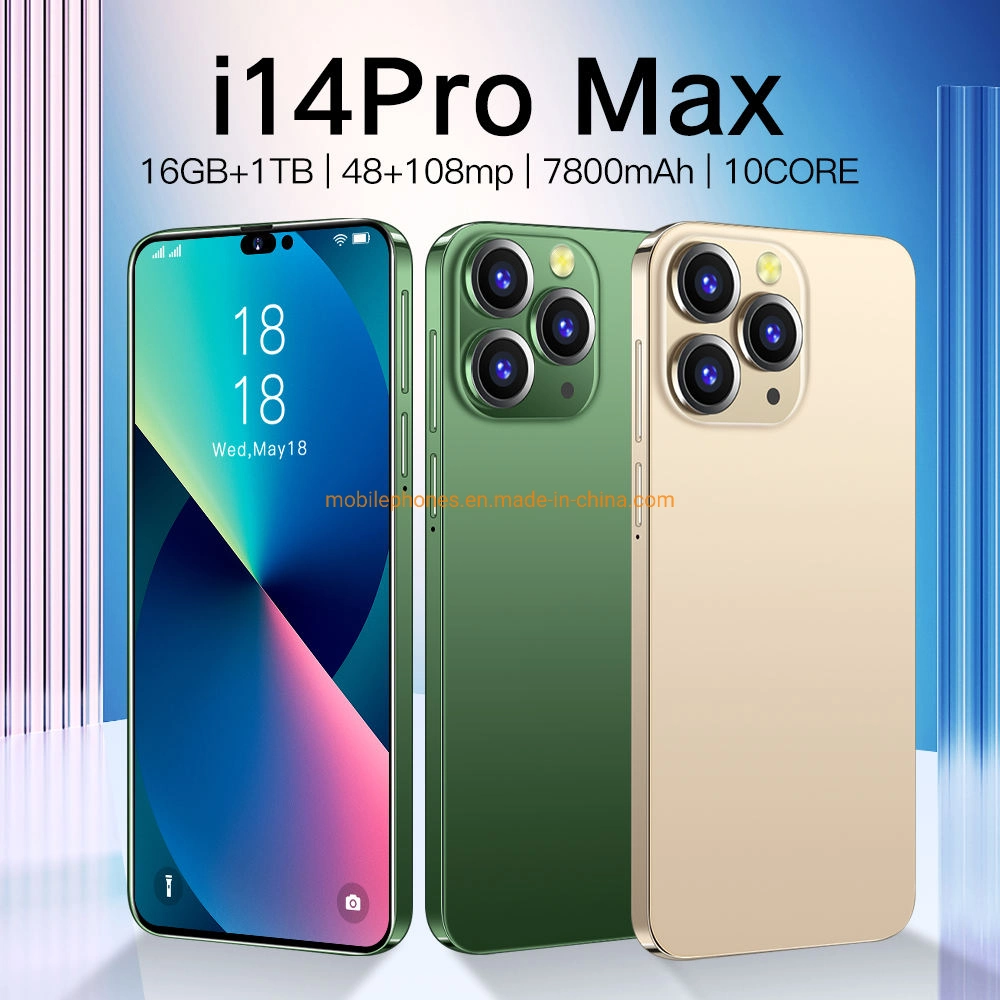 I14 PRO Max Smartphone Original 16GB+1tb Phone14 10-Core 5g Let Cellphones Unlocked Dual SIM Brand New Phone