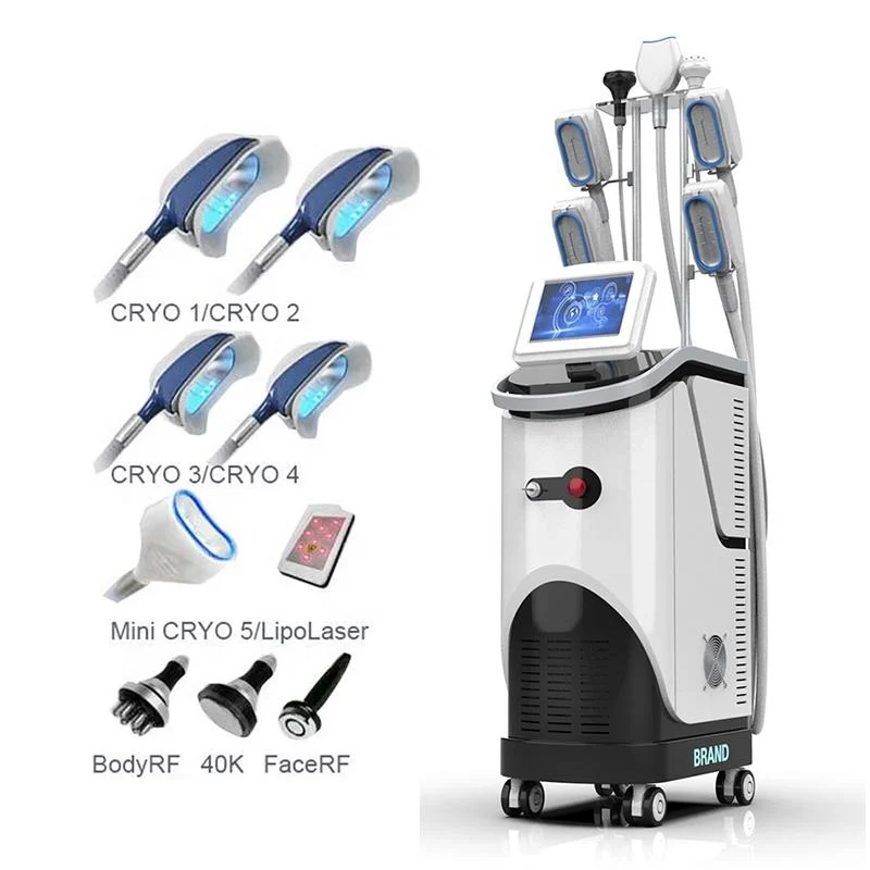 5 in 1 Combination Multifucntional 5 Handles Laser Lipo Cavitation 360 Fat Freeze Treatment Body Beauty Machine