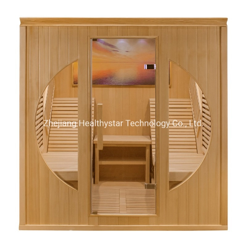 Sala de sauna de vapor seco para 2 personas, interior y tamaño personalizado