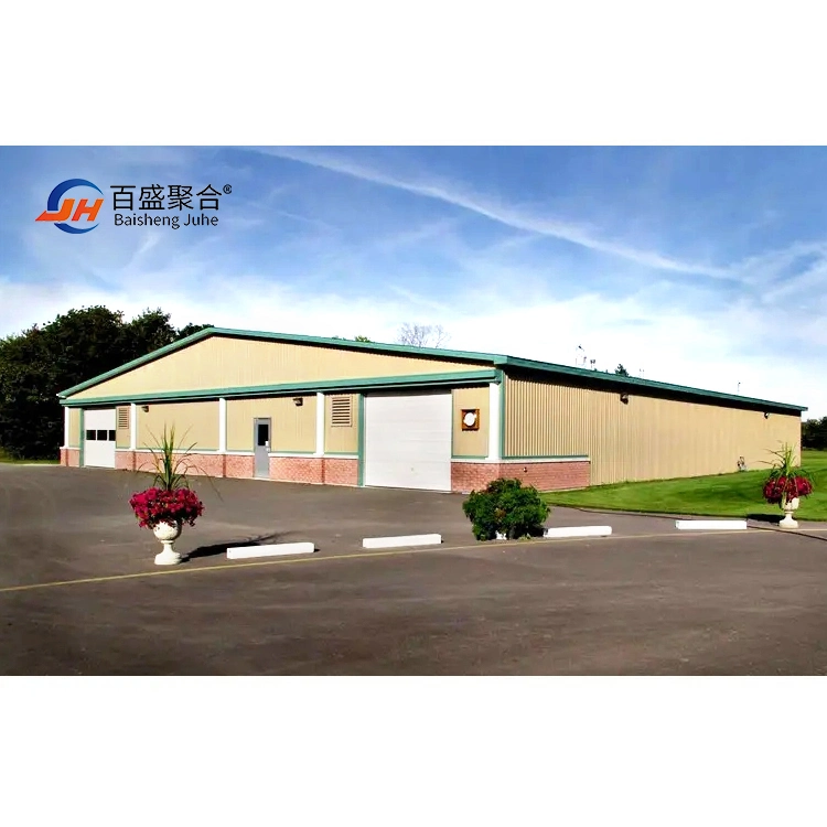 Galvanized/Painted Hangar/Garage/Storage/Shed Metal Construction Prefab/Prefabricated Design Frame Workshop/Warehouse Steel Structure for Industrial Building