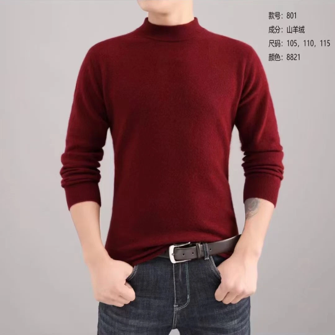 High-End Customized Men&prime; S Turtleneck Warm Wool Cashmere Sweater