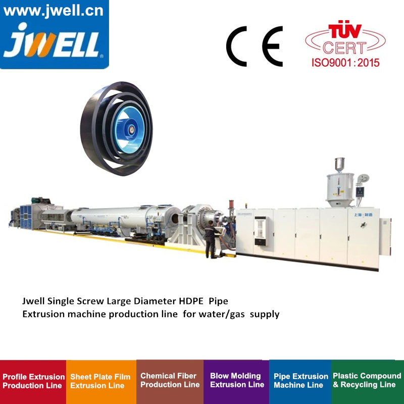 Jwell Plastic HDPE 315-630mm Water Supply/Sewage Pipe Extrusion/Extruding Making Machine