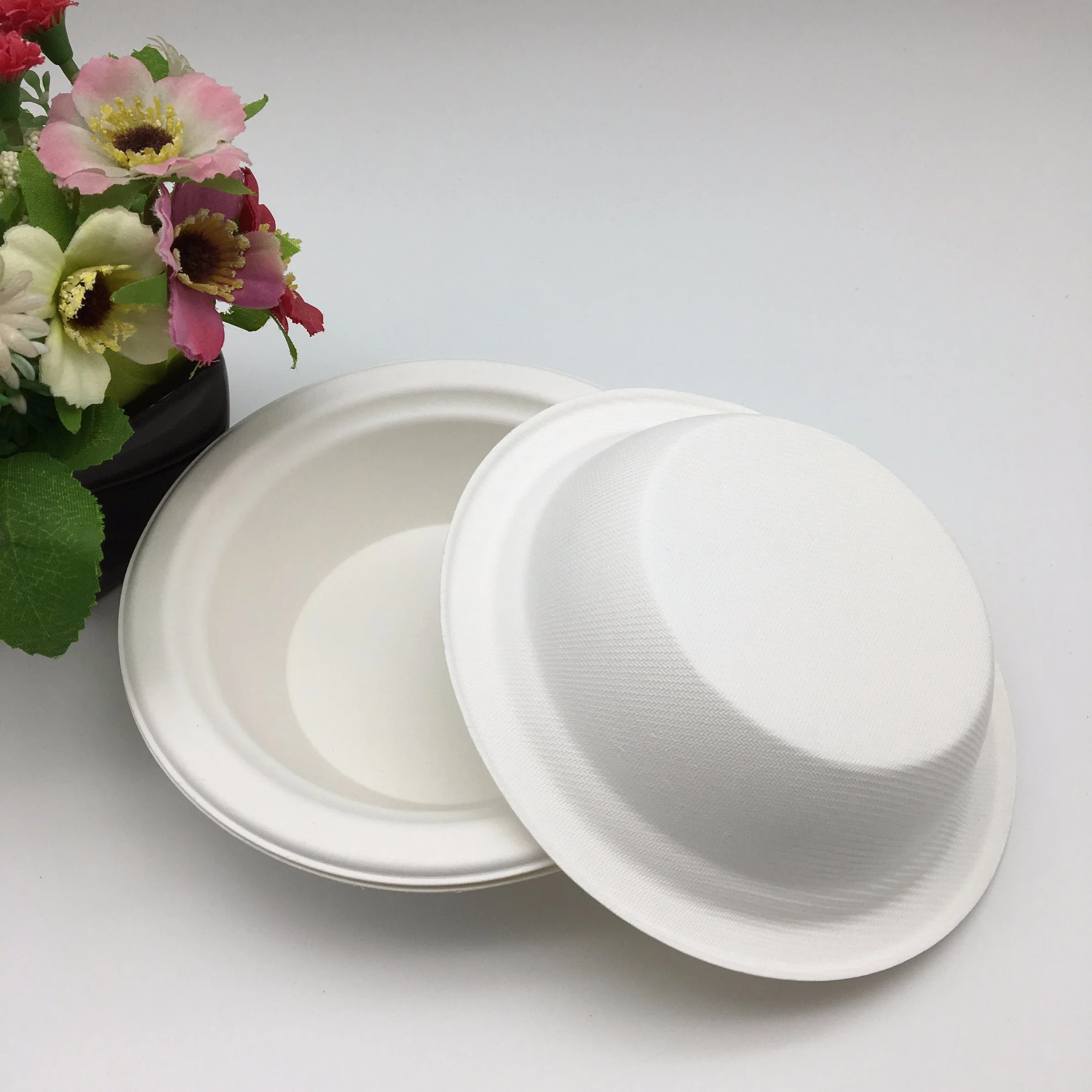 Sugarcane Bowl Frozen Microwave Biodegradable Degradable Bagasse Pulp Paper Bowls Sugarcane Tableware