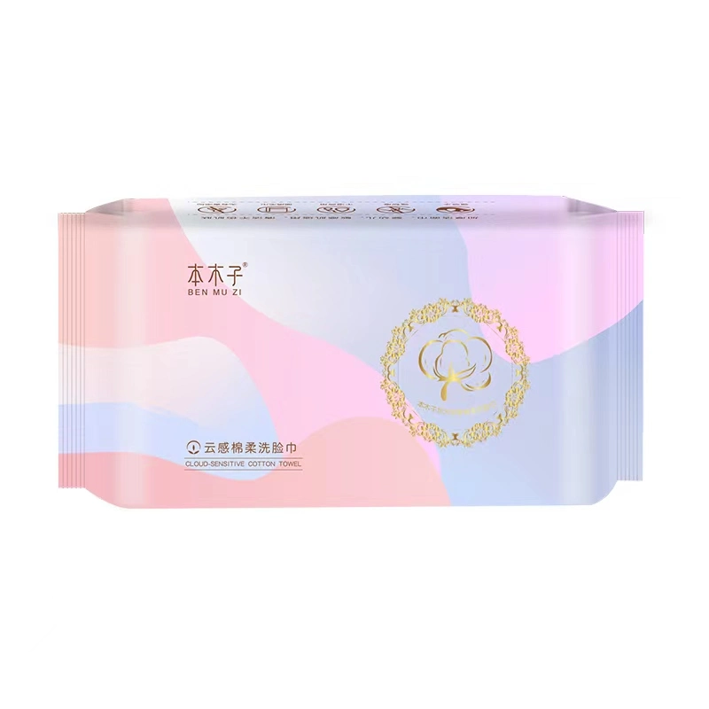 Lady Daily Cleaning Cotton Tissue Cotton Face Towels Ultra Soft Extra Thick Disposable Facial Tissues