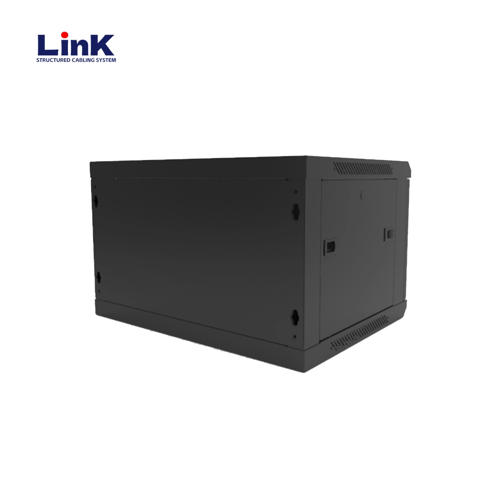 6u Wall Mount Server Cabinet Network Rack Equipment Locking Glass Door for Data Center