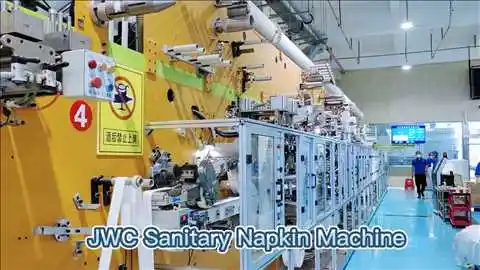 Premium Quality China Fully Automatic 2022 Jwc Pad Sanitary Napkin Making Machine