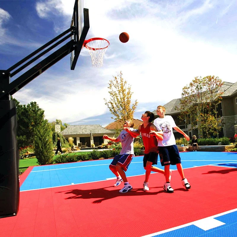 Customer Sport Court PP Portable Basketball Sport Court Material Plastic Tiles Temporary Basketball Flooring Outdoor