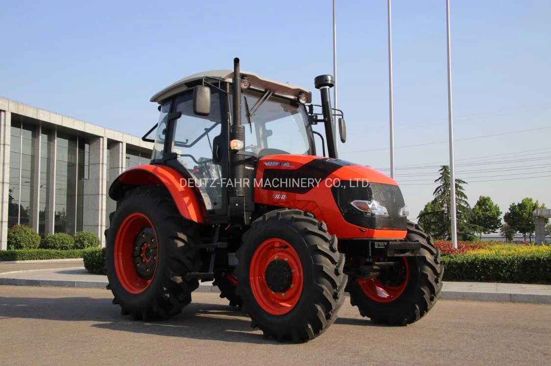 Alta calidad de 100Cv 4WD de Agricultura de la cabina del tractor con
