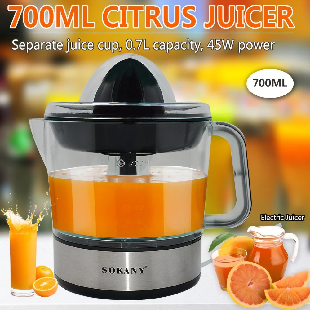 Electric Automatic Plastic Fresh Fruit Juicer Press Juicer