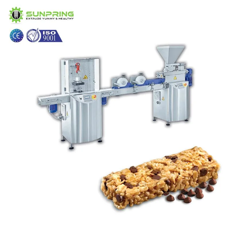 Livraison rapide Oats Bar machine à chocolat + barres énergétiques végétaliens Chaîne de production + machine à café à barres de céréales