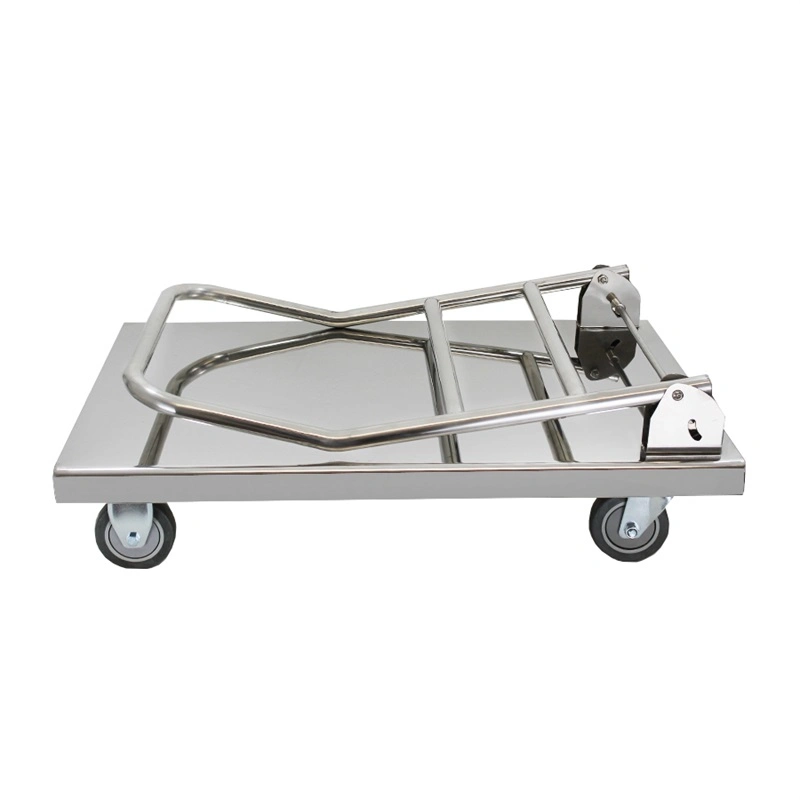 Kitchen Equipment Foldable Stainless Steel Platform Trolley