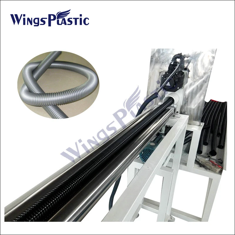 Plastic EVA Corrugated Pipe Tube Hose Extruder Making Machine for Vacuum Dust Cleaner