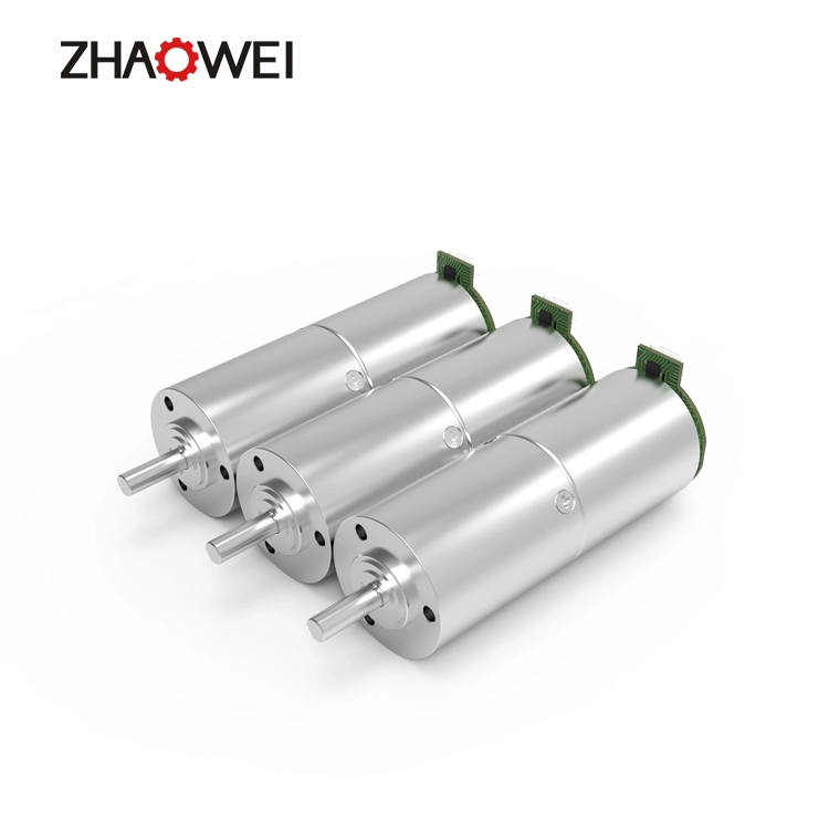 Zhaowei 24V DC Motor 20W 50W Gearbox Manufacturers 12 Volt 24 Volt DC Gear Motor for Automate Lndustery Equipment