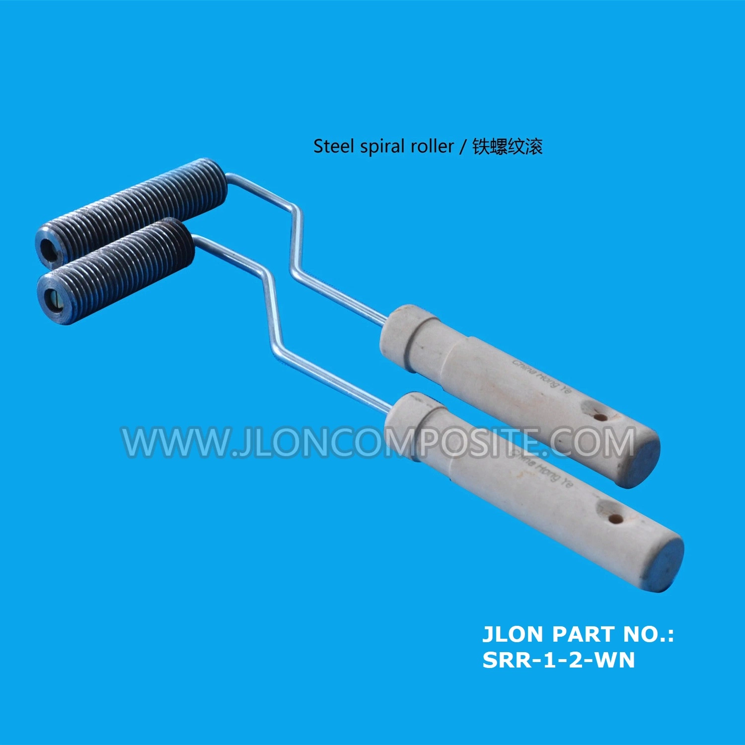 FRP Tools Wood Handle Steel Fiberglass Roller for FRP Hand Lay up