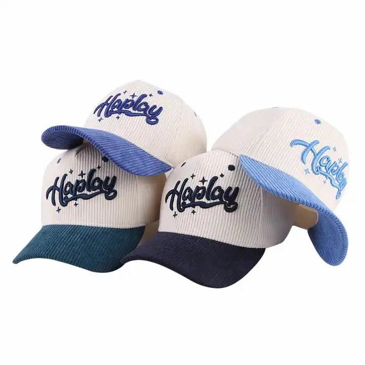 Estilo Nuevo al por mayor Corduroy de alta calidad invierno Béisbol sombreros Deportes Gorra Hip Hop al aire libre