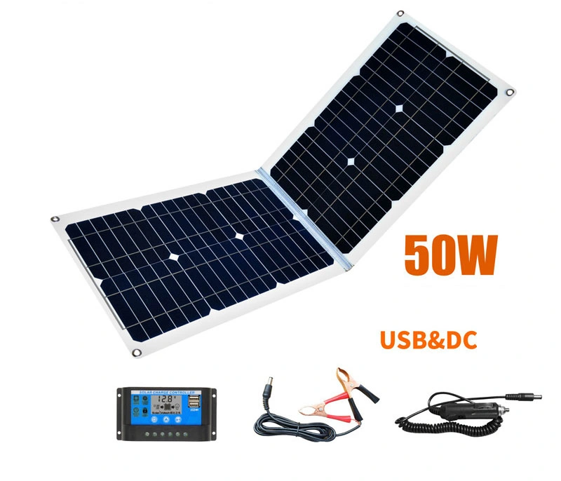 Panel Folding 150W 18V Kit 150 - 12V 160W Complete 50W 1kw 136W Amorphous W Portabl 150e Monocrystalline, Flexible Solar Panels