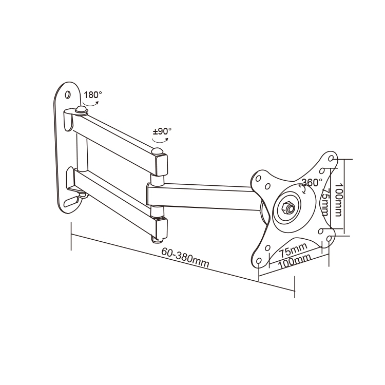 Montado na parede para LCD 22-50 polegadas suporte de TV televisor LCD LED TV no suporte de parede